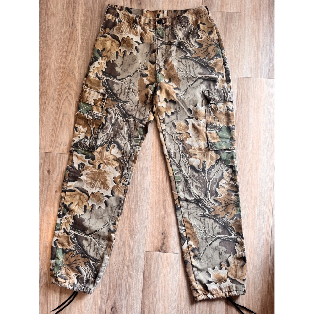 Vintage 90s Liberty Camo Cargo Pants Med Reg 32x30 Advantage Timber Made in USA